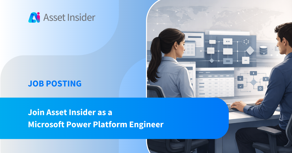 Join a global product company building enterprise-grade Asset Lifecycle Management platform on Microsoft Power Platform, Dataverse, and AI.